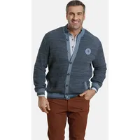 Charles Colby Strickjacke DUKE ODOI in blau gemustert | Gr.: 3XL