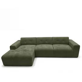 ax living Eckcouch Polyester 310 cm L Grün