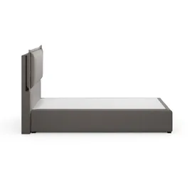 Home Affaire Boxspringbett HOME AFFAIRE "Lysann", grau (hellgrau), B:107cm L:215cm, Komplettbetten, Boxspringbett, 5fach verstellbares Kopfteil, in 4 Breiten, 3 Matratzenarten