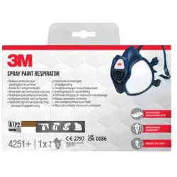 3M Atemschutzmaske mit Filtern blau 4251-1 Organische Dämpfe A1P2