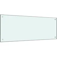 vidaXL Küchenrückwand Weiß 100x40 cm Hartglas