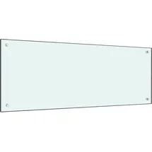 vidaXL Küchenrückwand Weiß 100x40 cm Hartglas