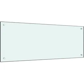 vidaXL Küchenrückwand Weiß 100x40 cm Hartglas