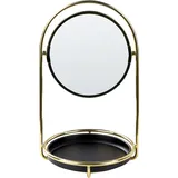 Beliani Kosmetikspiegel INDRE Gold,