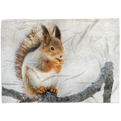 Sinus Art Handtücher Handtuch Strandhandtuch Saunatuch Kuscheldecke mit Tiermotiv Süßes Eichhörnchen, Baumwolle-Polyester-Mix (1-St), Handtuch 70 cm x 140 cm