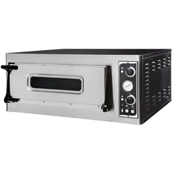 Hendi Pizzaofen Basic 4 bis 500°C und 4 Pizzen Ø320mm mit Schamott 400V
