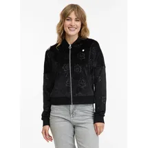 Ragwear Doron Velvet Sweatjacke Schwarz XXL