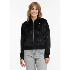 Ragwear Doron Velvet Sweatjacke Schwarz XXL