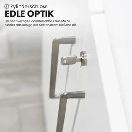 bümö Flexi Aktenschrank 80 x 40 x 120 weiß