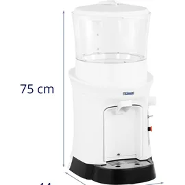 Royal Catering Ice Crusher Eiscrusher Eiszerkleinerer Eis-Crush-Maschine 400 W 320 U/min 12 L - stufenlos einstellbar -