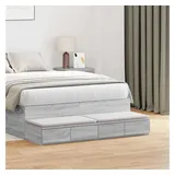 vidaXL Nachtschrank Armani 120 x 36,5 x 16,5 cm Grau