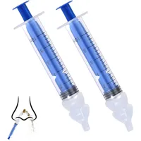 Nasendusche Wiederverwendbare Nasenreiniger 10ml Nasenspülung Tragbares Nasenreinigungs Sicherer und Komfortabel 2 Stück