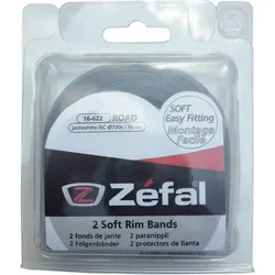 Felgenband Zefal Soft Rim Tape Soft PVC. grau. 16mm Breite. 2 Stück EINHEITSFARBE No Size