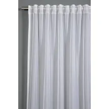 GARDINIA Sehlbach Fertigschal mit Multiband 140 x 175 cm weiß