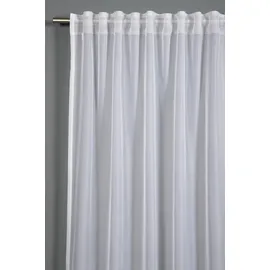 GARDINIA Sehlbach Fertigschal mit Multiband 140 x 175 cm weiß