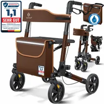 Kesser Rollator Gehwagen Gehhilfe klappbar Alu-Rollator Leicht Laufhilfe