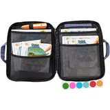 bunnyboo TipToi Tasche - [DAS ORIGINAL] - Platz für bis zu 8 Bücher - mit Einsatz für Tiptoi Stift, TipToi Kabel und Batteriefach - Tasche für TipToi Stift gehört in jedes Starterset TipToi (Grau)