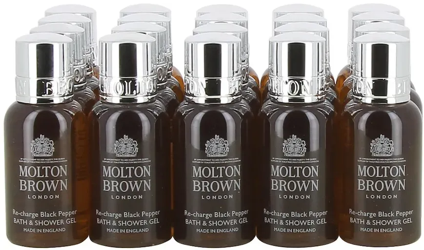 Molton Brown Hotel & Reise Duschgel-Set 20 x 30 ml Re-charge Black Pepper Bath & Shower Gel Dusch- & Badesets 600 ml