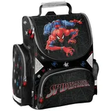 PASO Schulranzen, Schultasche für Jungen, Klassen 1-3 SPIDERMAN SP26FF PASO - Schwarz/Rot