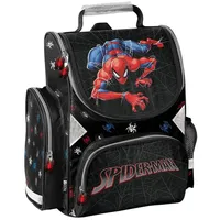 PASO Schulranzen, Schultasche für Jungen, Klassen 1-3 SPIDERMAN SP26FF PASO - Schwarz/Rot