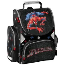 PASO Schulranzen, Schultasche für Jungen, Klassen 1-3 SPIDERMAN SP26FF PASO - Schwarz/Rot