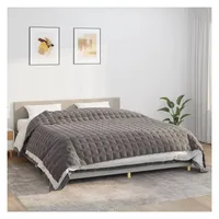 vidaXL Gewichtsdecke Grau 235x290 cm 15 kg Stoff