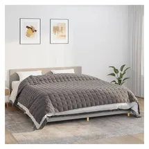 vidaXL Gewichtsdecke Grau 235x290 cm 15 kg Stoff