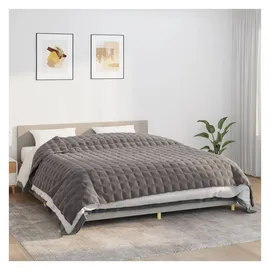 vidaXL Gewichtsdecke Grau 235x290 cm 15 kg Stoff