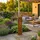Relaxdays Gartendeko Rostoptik Lieblingsplatz 71 x 20 x 15 cm Braun