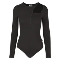 URBAN CLASSICS Langarmbodie Schwarz XL