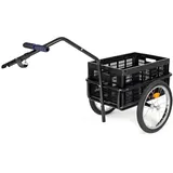 Wiltec Fahrrad Lastenanhänger 145x57,5x73 cm grau 2023