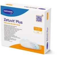 Hartmann Zetuvit Plus Silicone Border oval 13x15.5cm