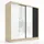 A&J MöbelLand Schwebetürenschrank SOLO 200 x 215 x 59,5 cm Weiß