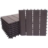 MCW WPC Bodenfliese Sarthe anthrazit 30 x 30 cm 11 St.