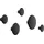 Muuto Garderobenhaken Dots Esche Schwarz