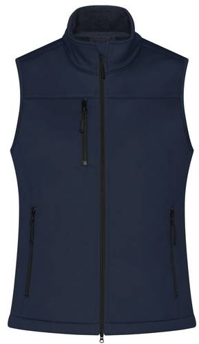 Ladies' Softshell Vest Klassische Softshellweste im sportlichen Design aus recyceltem Polyester blau, Gr. XL