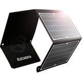 ELECAENTA 30W ETFE Faltbar Solar Ladegerät 3-Port USB PD18W QC3.0 Type-C Solar Panel Reißverschluss Schutz Solarmodul Tragbarer Monokristallinem Outdoor für Smartphone Handy Tablet Powerbank Kamera