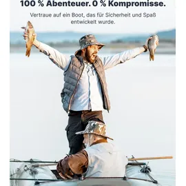 Nemaxx NEMAXX® Profi Schlauchboot für 2 Personen – Länge: 230 cm – Hellgrau