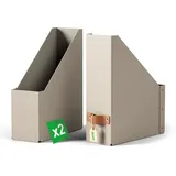 Leitz Puro Stehsammler 100% Recyclingkarton, 2er-Pack, Beige,