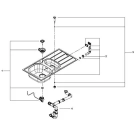 Grohe K200 60-S 96.5/50 1.5 Einbau reversibel edelstahl (31564SD1)