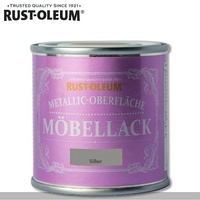 Rust-Oleum 125 ml Metallic Oberfläche Möbellack Silber Shabby Rustoleum Chalky