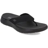 SKECHERS Damen Go Walk Flex Sandal-Splendor Flipflop, Schwarz/Schwarz, 39 EU