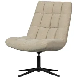 Drehsessel Job aus Boucle-Stoff, Sand
