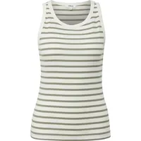s.Oliver Geripptes Tanktop Grün XXL