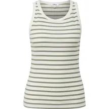s.Oliver Geripptes Tanktop Grün XXL