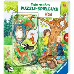 RAVENSBURGER 41824 Mein großes Puzzle-Spielbuch: Wald