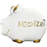 Wurm Hochzeit Sparschwein 12,5 cm