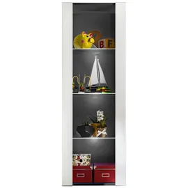 komodee Vitrine Tivoli 55 x 35 x 159 cm Schwarz/Weiß