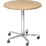 Hammerbacher VST08 Stehtisch höhenverstellbar eiche 80,0 x 80,0 x 72,0 - 114,0 cm