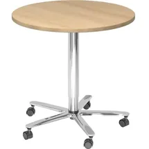 Hammerbacher VST08 Stehtisch höhenverstellbar eiche 80,0 x 80,0 x 72,0 - 114,0 cm